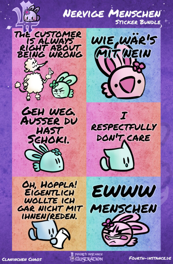 Sticker Bundle "Nervige Menschen"