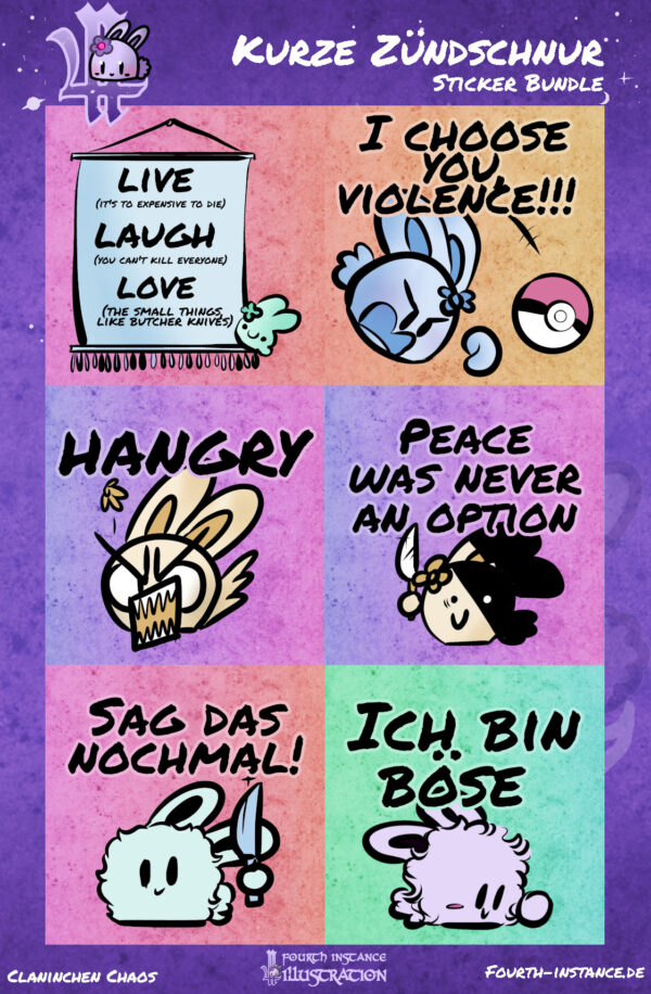 Sticker Bundle "Kurze Züntschnur"